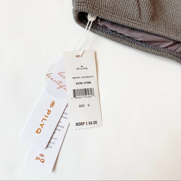 PilyQ Sand Reef Layla Bralette Bikinj set size S - Picture 4 of 8